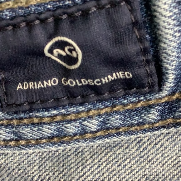 Adriano Goldschmied Men’s Blue jeans “ Everett “Size 34 X 32  distress med wash. - Picture 16 of 16
